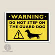Funny Dachshund Guard Dog Alert Magnetic Stickers for Kids and Babies, Colorful Home Decor