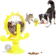 Dog & Cat Pet IQ Training Leaking Feeder Toy Food Spinning Windmill 360 Degrees Rotating Interactive Device