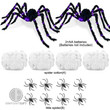 Add a spine-chilling touch to your Halloween decor with our Scary Black Giant Spider featuring an eerie Purple LED glow. Perfect for indoor or outdoor haunted displays, this hauntingly realistic prop will send shivers down your spine and impress your Halloween guests. Get ready to spookify your space with this spooky decoration!