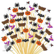  Elevate your Halloween party with our "Halloween Cocktail Picks." Featuring delightful pumpkin, spider, and ghost designs, these bamboo appetizer toothpicks are the perfect addition to your party decorations. Ideal for adding a spooky and playful touch to your appetizers, desserts, and cocktails, these picks make your Halloween celebration even more festive. Make your treats stand out and create a memorable atmosphere with these charming and versatile party accessories.