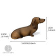 Elevate your desk decor with our collection of Dachshund Figurines and Statues. These adorable dog sculptures capture the unique charm of the Dachshund breed. Crafted with precision and care, each figurine adds a touch of whimsy and personality to your workspace. Made from high-quality materials, these Dachshund ornaments are not only a delightful addition to your desk but also a symbol of your love for these lovable dogs. Whether you're a Dachshund enthusiast or simply looking for a cute and creative desk accessory, our Dachshund Figurines and Statues are the perfect choice. Brighten up your workspace and showcase your affection for these wonderful dogs with these charming desk decor pieces.
