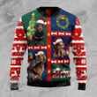 Cute Dachshund 3D Printed Ugly Christmas Sweater: Men's Winter Fashion for Unisex Casual Knit Pullover Style