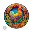 rooster-round-acrylic-window-decor-vibrant-craft-for-home-and-office
