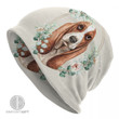 warm-basset-hound-floral-bonnet-knit-hats-for-pet-lovers-in-winter