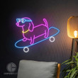 dachshund-skateboard-neon-sign-dog-on-wheels
