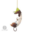 Add a dash of holiday cheer to your car with our Cute Dachshunds Car Christmas Tree Ornament. This adorable decoration is designed to hang from your rearview mirror, instantly transforming your vehicle into a festive wonderland. Crafted with love, this holiday mirror ornament is a perfect addition to your interior decor, enhancing the joy and spirit of the season wherever you go.