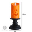 Elevate your Halloween 2023 decor with our Halloween LED Candlestick, an illuminating and colorful table decoration designed to enhance the ambiance of your Happy Halloween party at home. With vibrant LED candlelight and a charming pumpkin design, it adds a touch of spookiness and festivity to your celebration. Illuminate your table setting with this unique and eye-catching candlestick, creating a memorable and inviting atmosphere for your guests to enjoy during this special occasion.