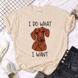 Elevate your summer wardrobe with a touch of humor by donning our Funny Dachshund Summer T-Shirt for women and girls. This charming graphic top showcases your love for Dachshunds while keeping you stylish and comfortable all season long. Make a fashion statement that's sure to turn heads with this delightful tee.