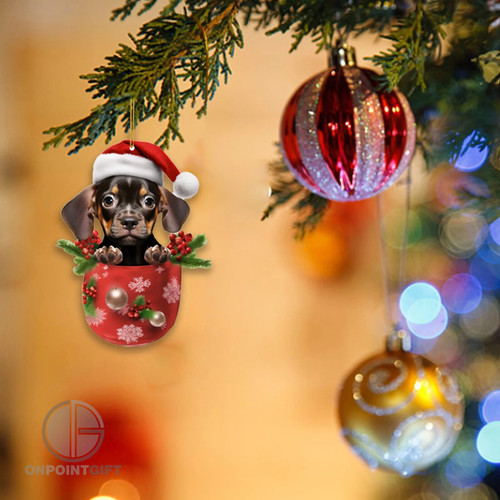 Cute Dachshund Dog Christmas Tree Ornaments: Cartoon Xmas Decorations & Gifts