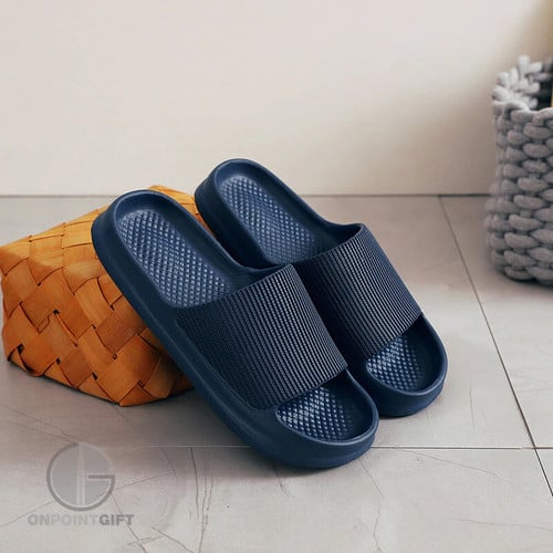 Indoor Soft Summer Slippers That Are Non-Slip Men's And Women's Shower Shoes Cloud Slides Beach Sandals
