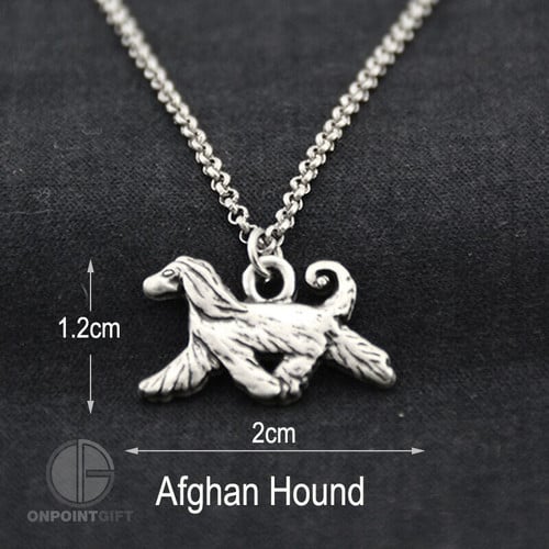 Afghan Hound Vintage Pendant and Necklace Women Men Jewelry