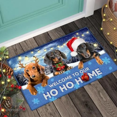 Dachshund Welcome To Our Ho Ho Home Doormat
