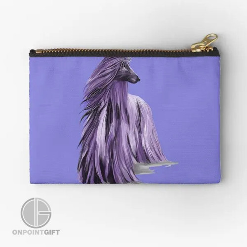 Stylish Afghan Hound Zipper Pouch Perfect Storage Solution