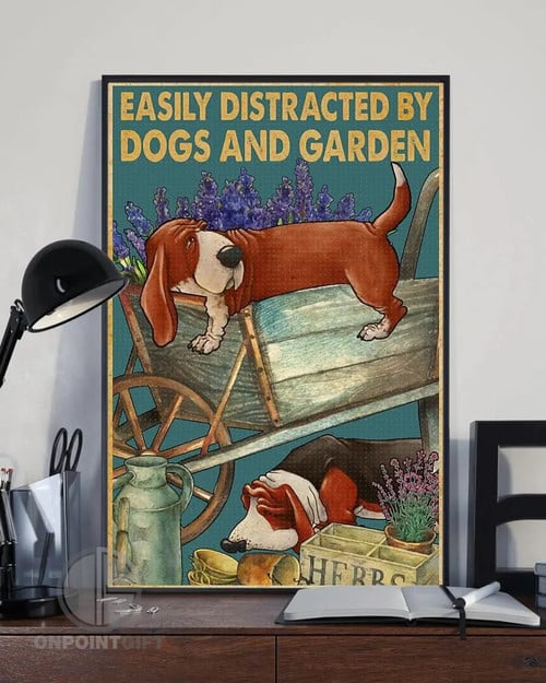Basset Hound Metal Tin Sign Vintage Home and Garden Décor For Dog Lovers