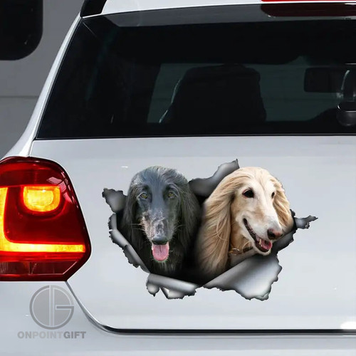 Afghan Hound Decal, Car Sticker, and Magnet Dog Lover Accessories