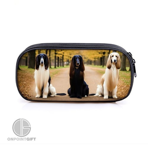 Afghan Hound Boxer Life Is A Better Cosmetic & Pencil Bags