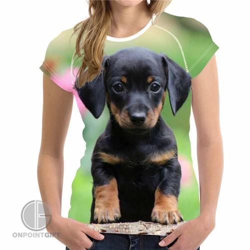 Summer 3D Animal Dog Print T-Shirt: Men/Women's Oversized Tee