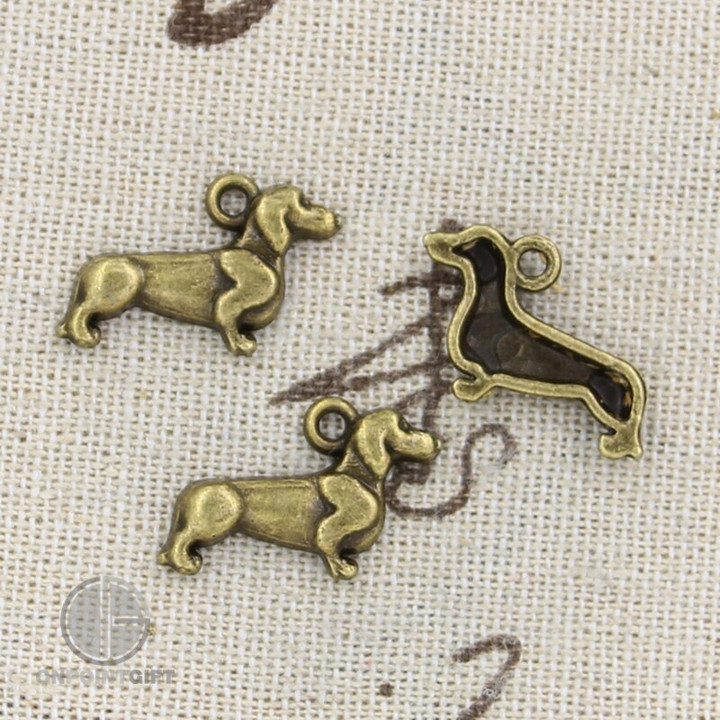 Dachshund Dog Vintage DIY For Bracelet Necklace