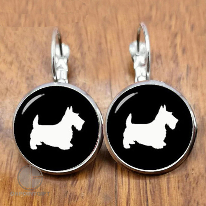 Cute Dachshund Earrings Silhouette Art Dog Avatar Gifts Preferred