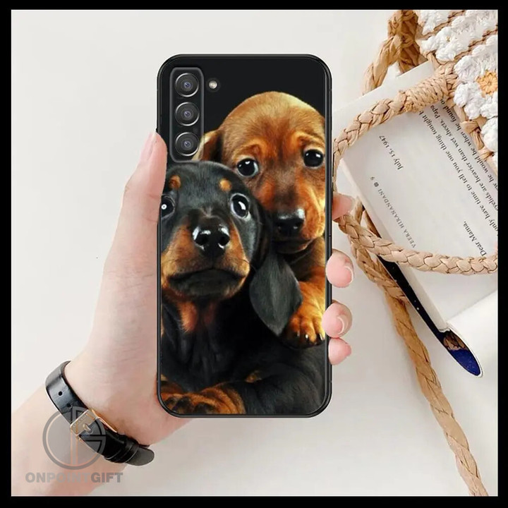 Elevate your Samsung Galaxy with our adorable Cute Dachshund Dog Phone Cover, available for various models including the S6, S7, S8, S9, S10E, S20, S21, S5, S30 Plus, S20 FE, 5G, Lite, Ultra, and Edge. This charming phone cover not only provides protection but also showcases your love for Dachshunds. With a cute design featuring this beloved breed, it adds a touch of canine charm to your device. Crafted with precision and style, this phone cover is a perfect blend of protection and personality. Show off your love for Dachshunds in a stylish way with this unique accessory for your Samsung Galaxy.