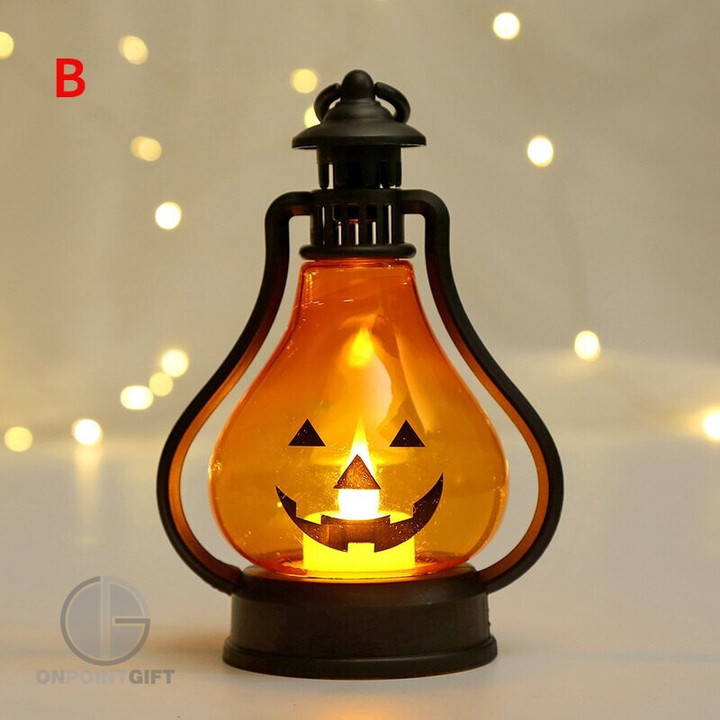Create an eerie ambiance with our Horror Halloween LED Wind Light, featuring a portable pumpkin and ghost lantern design. This versatile desktop ornament is the perfect addition to your Halloween decor, making it a spooky and inviting centerpiece. Whether for your bar or as a decorative prop, this lantern will light up your Halloween festivities, setting the perfect mood for a night of hauntingly good fun.