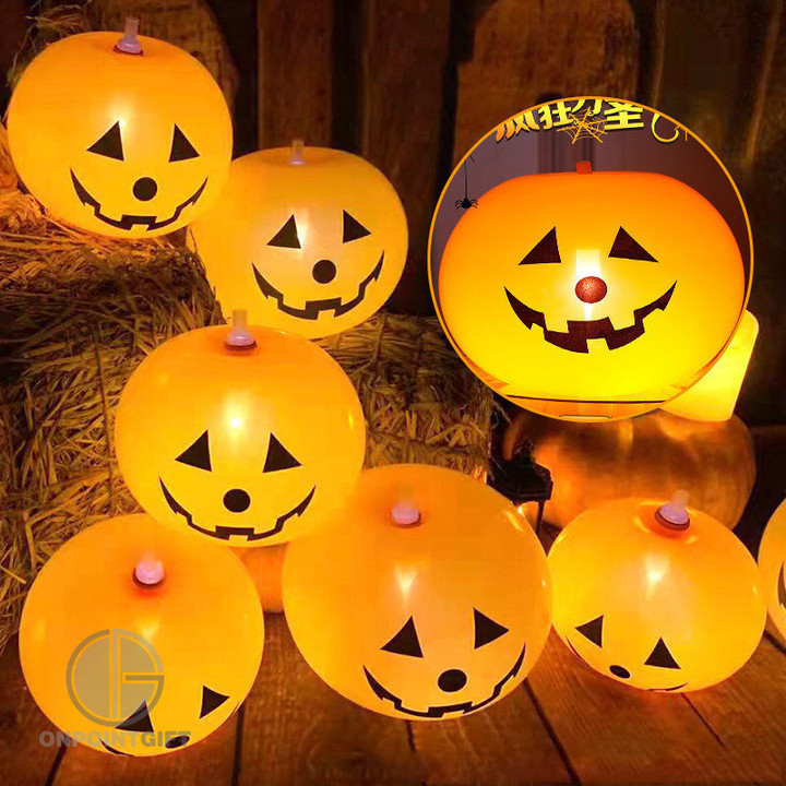Add a playful and eerie touch to your Halloween decorations with our Shiny LED Rubber Pumpkin Balls. These unique and eye-catching ornaments are perfect for creating a festive and spooky atmosphere. With built-in LED lights, they emit an enchanting glow, making them an ideal choice for your Halloween festivities. Illuminate your space with these fun and versatile Halloween decorations that will capture the spirit of the season.