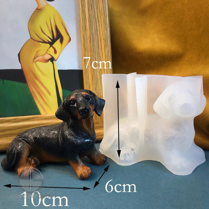 Create adorable dachshund-themed treats and crafts with our Dachshund Silicone Mold. This versatile mold is ideal for DIY projects, including making fondant decorations, chocolate treats, and epoxy resin creations. Craft with ease and add a touch of whimsy to your culinary and artistic endeavors.