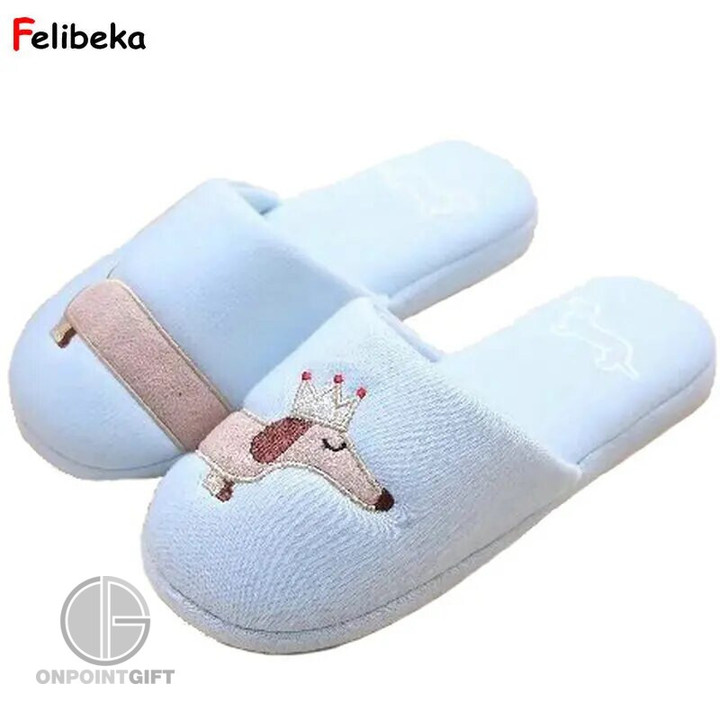 Elevate your comfort and style with our Fuzzy Pink and Light Blue Dachshund Plush Slippers for Women. These cozy, plush cotton slippers are not only incredibly soft and warm but also feature adorable Dachshund designs that add a touch of whimsy to your loungewear. With easy slip-on convenience, these slippers are the perfect choice for relaxing in comfort while showcasing your love for Dachshunds.