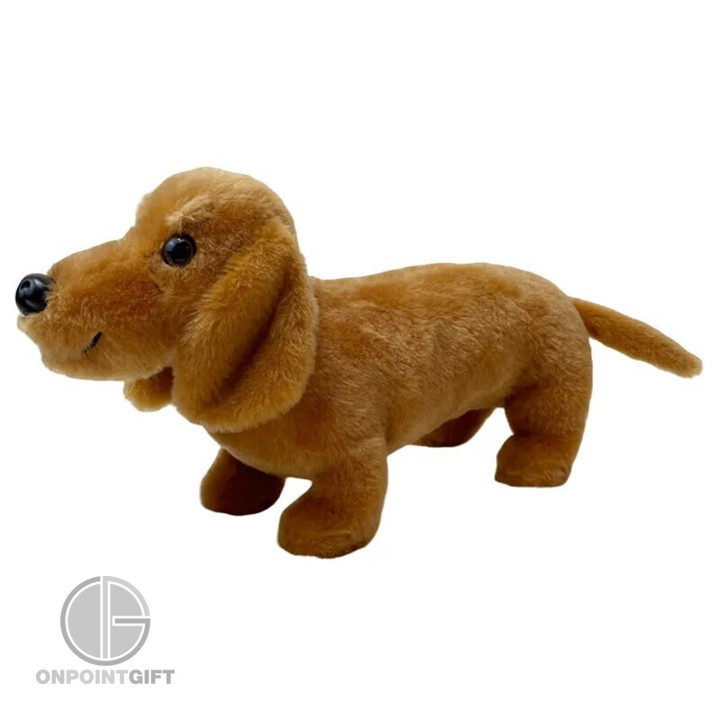 Our Realistic Dachshund Doll is the perfect soft and cuddly companion for kids, and it makes an ideal birthday gift. With its lifelike appearance, soft and smooth hair, and plush stuffed design, this Dachshund doll is sure to delight children of all ages. Whether for playtime adventures or as a comforting bedtime buddy, this realistic plush toy will become a cherished part of any child's world. Surprise your little ones with a gift that brings both joy and comfort on their special day.