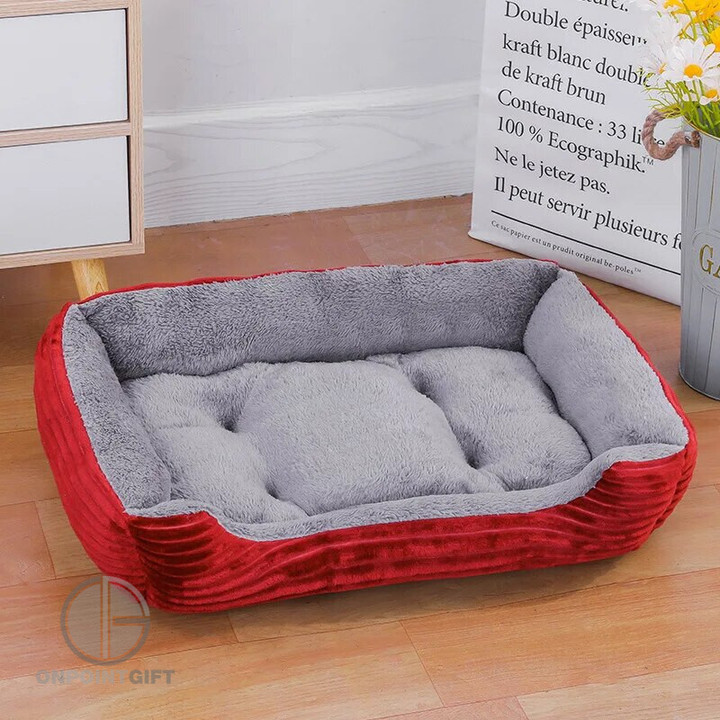 Introducing our Soft Square Plush Pet Bed, the ideal cozy kennel for both dogs and cats. Crafted with comfort in mind, this bed provides a warm and inviting spot for your furry friends to relax and unwind. Its plush and soft square design offers a sense of security, making it a comfortable haven for your pets. This bed is suitable for both larger and medium-sized puppies and provides the perfect space for your pets to rest and recharge. Give your beloved animals the comfort they deserve with this pet product that combines style and coziness.