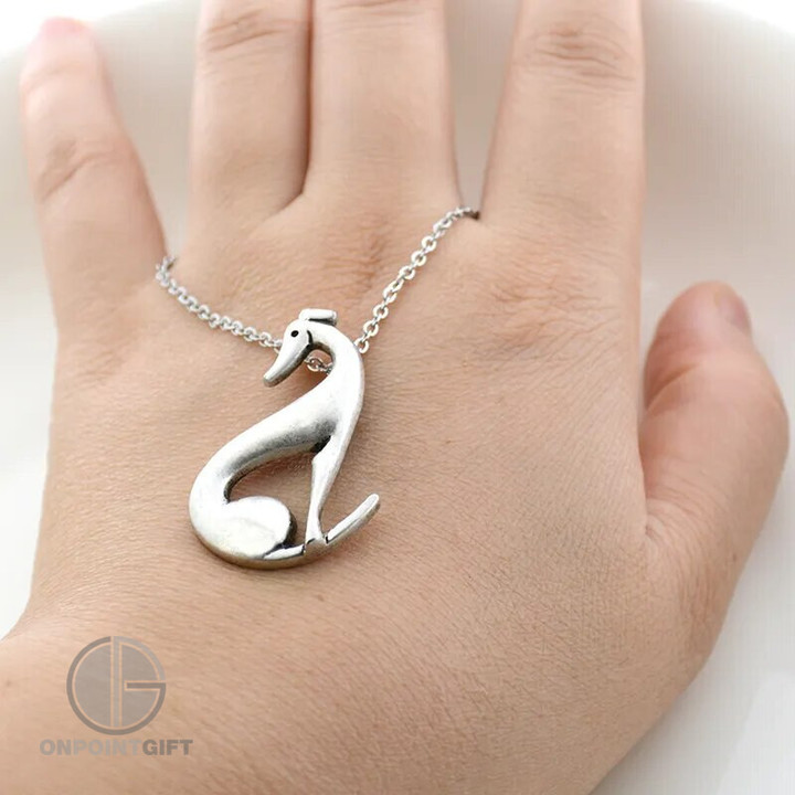 Elevate your style with our Cute Vintage Afghan & Greyhound Dog Pendant Necklace, designed for women and girls who adore these elegant dog breeds. Crafted with attention to detail, this silver-colored pendant adds a touch of vintage charm to your outfit. Made with stainless steel chains for durability, it's not just a fashion statement but a symbol of your love for Afghan and Greyhound pets.  This necklace is a perfect accessory for dog lovers, allowing you to carry the essence of these majestic breeds wherever you go. Whether you're wearing it casually or dressing up for a special occasion, this pendant is sure to be a conversation starter and a unique addition to your jewelry collection. Show your love for Afghan and Greyhound dogs in style with this adorable necklace.