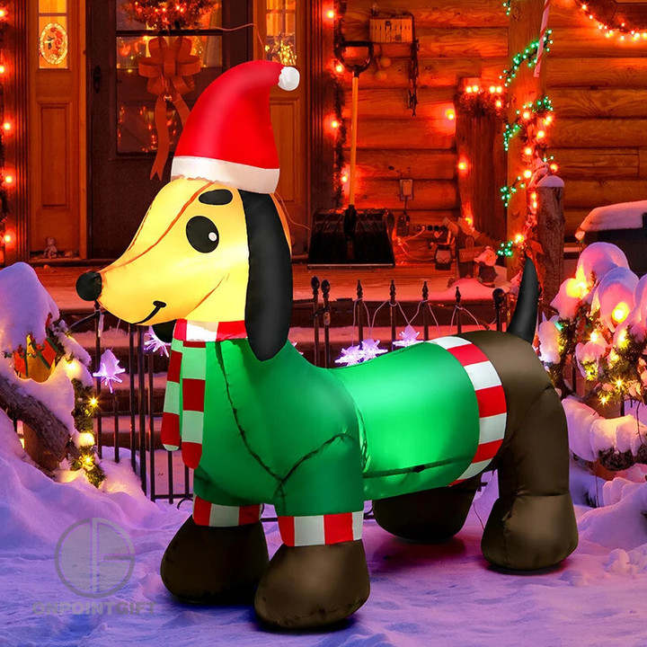 4-feet-christmas-inflatable-dachshund-dog-outdoor-holiday-decor-diy