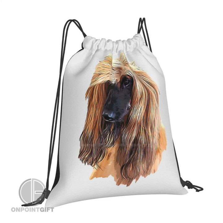 afghan-hound-red-cream-backpacks-artful-style-for-school-teens-and-travel