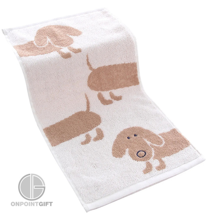 cute-dachshund-embroidered-baby-towel-for-soft-bath-time