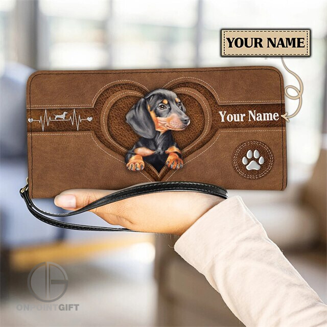 dachshund-print-long-clutch-lovely-wallet-for-coins-and-credit-card-holders-sac-de-luxe-femme