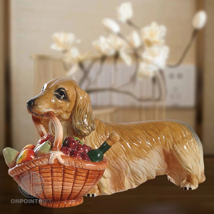 handmade-zodiac-dog-ceramic-figurines-charming-dachshund-tabletop-decor