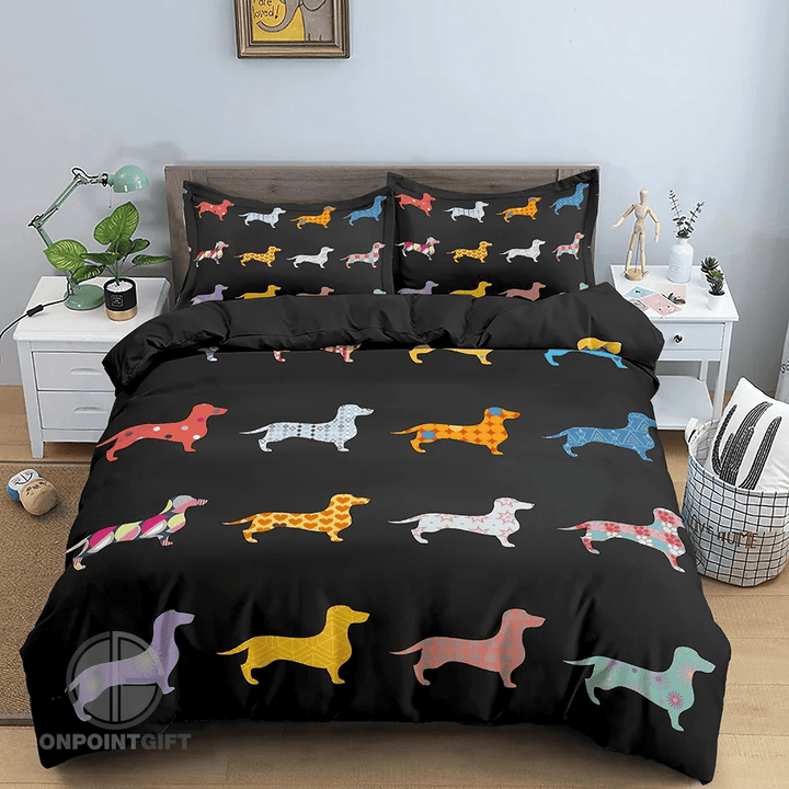 dachshund-dog-bedding-set-colorful-comfort-for-pet-lovers