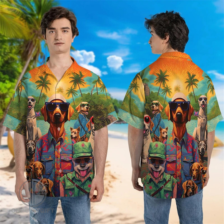 dachshund-beach-shirt-3d-print-summer-vibes