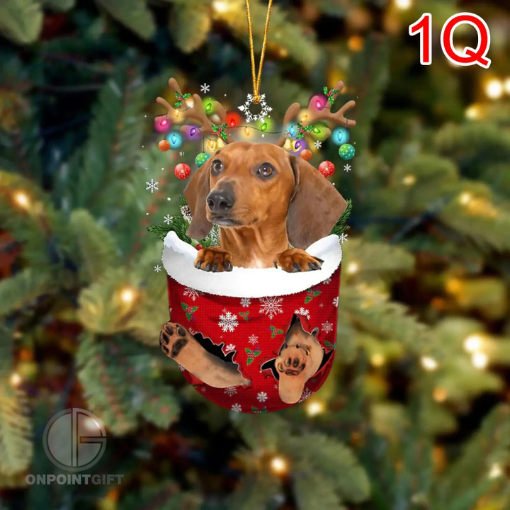 Enhance your holiday spirit with our adorable Dachshund Dog Christmas Ornaments. These charming decorations bring festive cheer to your home while making for perfect gifts. Discover a wide selection of Dachshund-themed ornaments for a delightful holiday season.