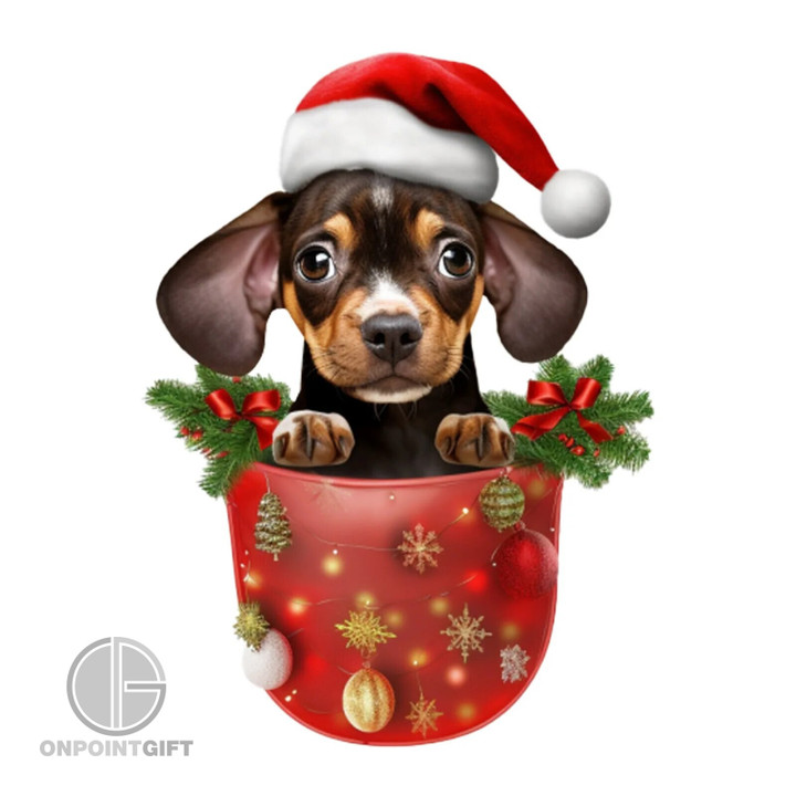 Spread holiday cheer with our adorable Cute Dachshund Dog Christmas Tree Ornaments. These charming, cartoon-inspired decorations are the perfect addition to your Christmas tree, adding a whimsical touch to your holiday decor. Whether you're looking to enhance your tree's charm or searching for delightful Christmas gifts, these ornaments are an excellent choice for celebrating the festive season.