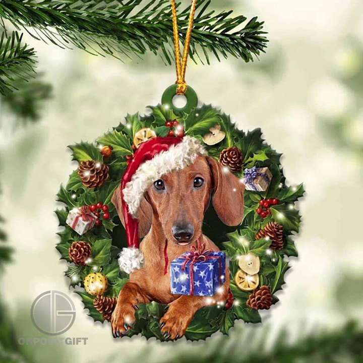 adorable-2d-dachshund-acrylic-christmas-wreath-festive-petinspired-holiday-decor