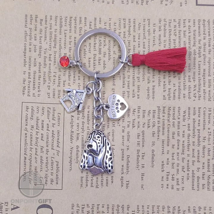 basset-hound-special-keychain-retro-silver-plated-pet-jewelry