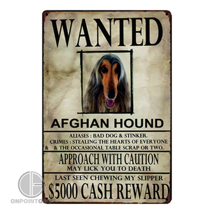 wanted-afghan-hound-dogs-metal-sign-stylish-home-decor-for-bar-walls