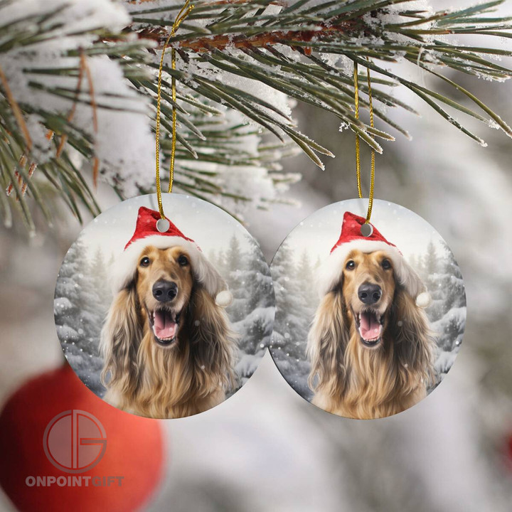 Celebrate the Holidays in Style with Afghan Hound Christmas Ornaments
