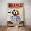 Beagle Dog Metal Tin Sign Please Sit Yourself The Best Sit In The House