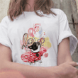 Oil Painting Print Boston Terrier Women's T Shirt