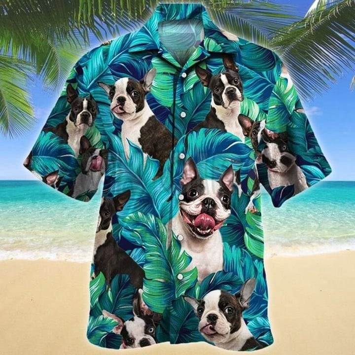 Boston Terrier Hawaii Shirt