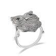 Punk Silver Color Sticky Owl Finger Women Ring