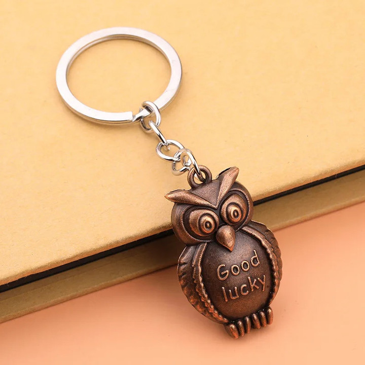 Owl Animal Keychain Pendant Men's Backpack Pendant Ornament Hot Selling Car Keychain