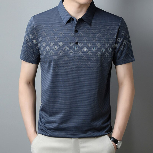 2023 New Arrival Summer Polo Shirt for Men Short Sleeve Funny Graphic Printed Male Polo Shirt Korean Style Clothes